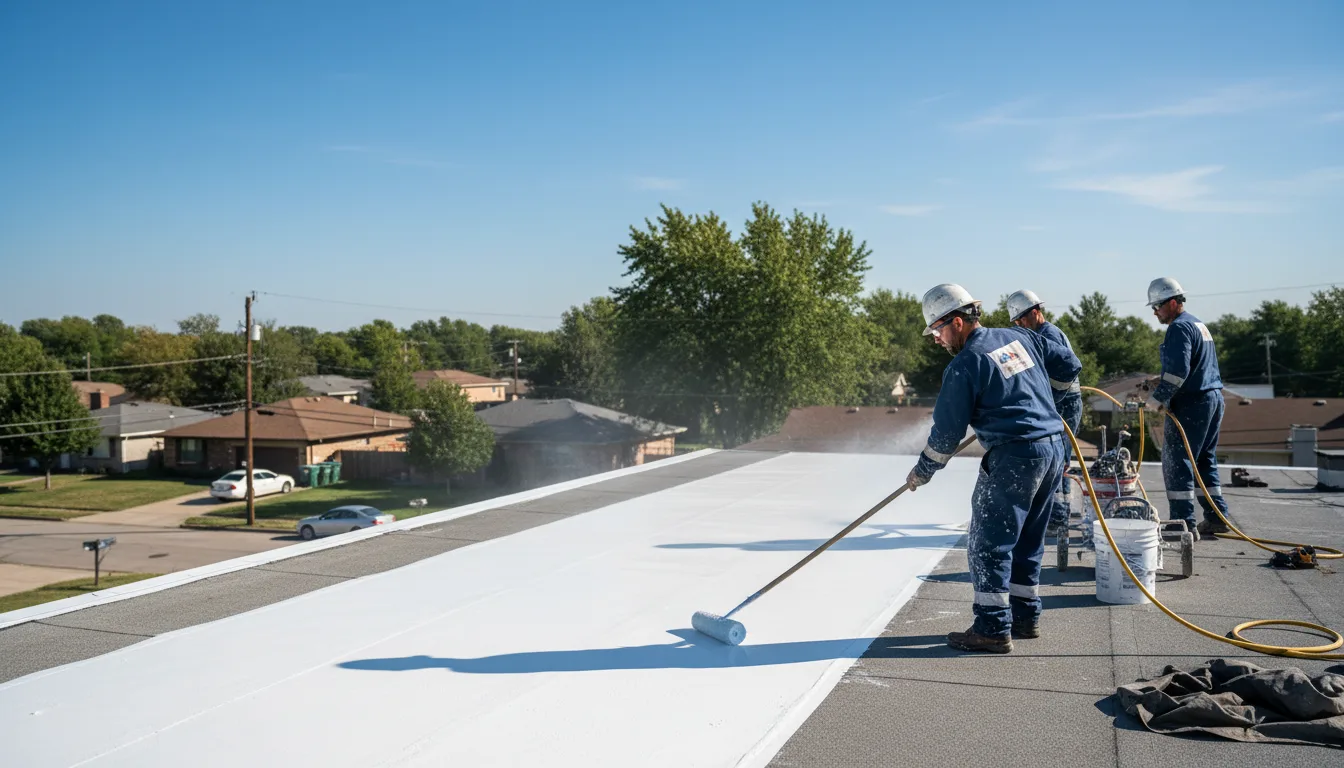 Commercial roof coating in Simsbury, CT near me